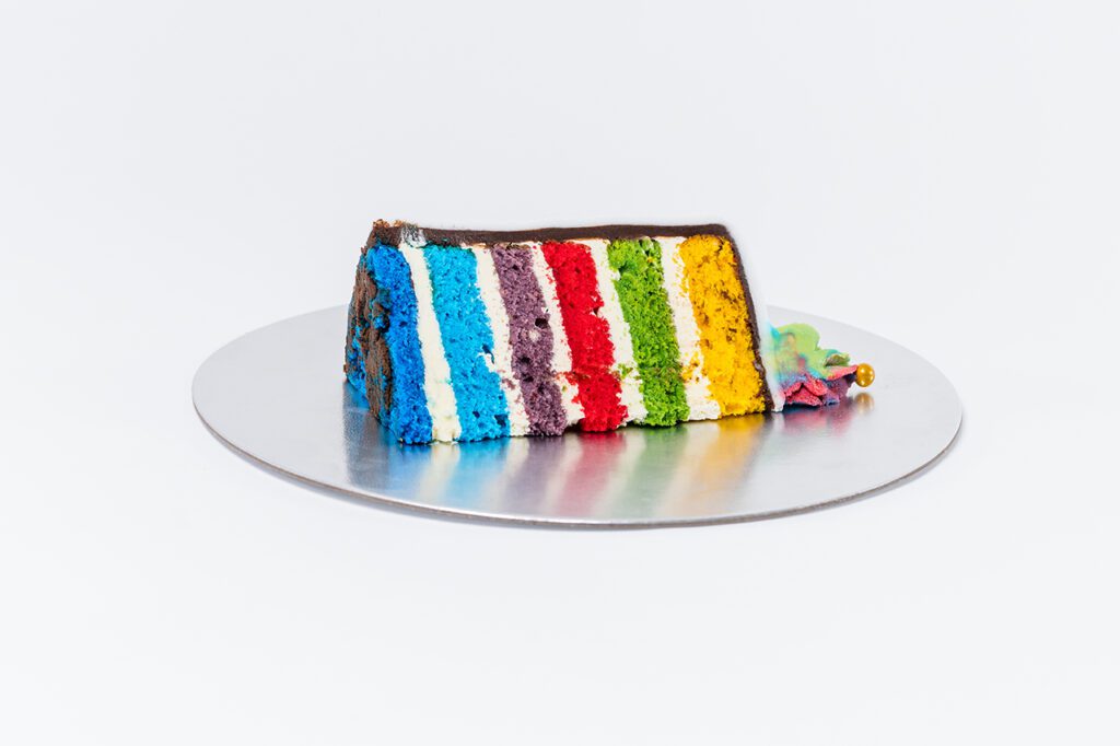 torta multicolor guttche